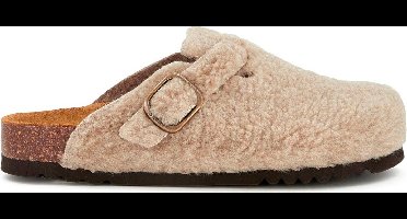 SCHOLL FAE NEW Synthetic shearling Womens Taupe FALSO Clogs - Taupe - Maat 36