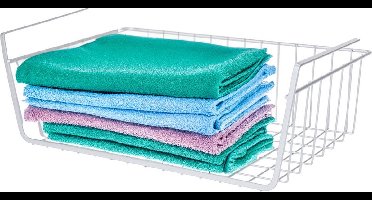 Storage Solutions Hangmand voor kast - metaal - 40 x 26 x 14 cm - grijs - kastmandje