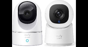 Eufy Pan & Tilt 2K Indoor + C220 met 2K resolutie en 360° PTZ Beveiligingscamera voor binnen