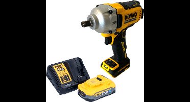 DeWalt DCF 891 H1 accu-slagmoersleutel 18 V 1084 Nm 1/2" borstelloos + 1x Powerstack accu 5,0 Ah + oplader