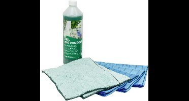 Bamboe Glasdoeken Microvezel Promo Doek Set - Blauw