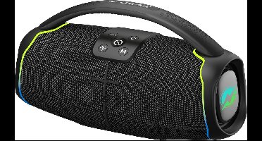 N-GEAR NRG200 - Bluetooth Speaker - Partybox met Verlichting - IPX5 Waterdicht - Zwart