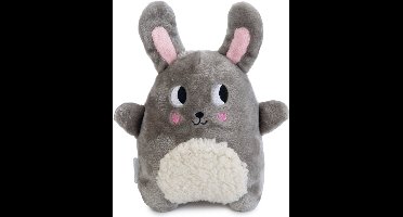 Beeztees Puppy Snoet - Puppy Speelgoed - Puppyknuffel - Hondenspeelgoed - Pluche - Grijs - 25x20x7,5 cm