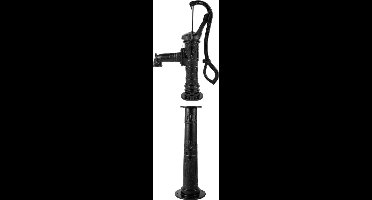 Nostalgische handzwengelpomp, met voetflens en standaard