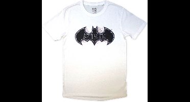 DC Comics Batman - Bat Skull & Cobwebs Heren T-shirt - S - Wit