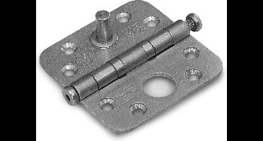 Dulimex Kogellagerscharnier ronde hoeken | SKG2 | 76x76 mm RVS