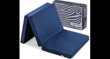 Hauck Sleeper comfortabel matras 60 x 120 cm - opvouwbaar matras - speelkleed - ademend en wasbaar - blauw marineblauw Opvouwbaar matras