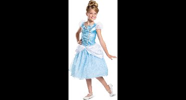 DISNEY Prinses - CINDERELLA, Cinderella Deluxe , Maat M (7-8 jaar), Meisjes
