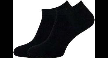 green-goose® Luxe Bamboe Enkelsokken Dames | Dames Sneakersokken | 2 Paar | Zwart | Maat 39-42 | 95% Bamboe | Superzacht en Duurzaam