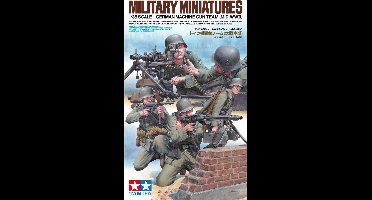Tamiya Modelbouwpakket Militaire voertuigen - 35386 Duits Machinegeweerteam - Midden WO II - 5 Figuren Plastic - 1:35 - Modelbouw
