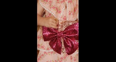 Konges Sløjd Tut Schoudertasje met glitter - Rose