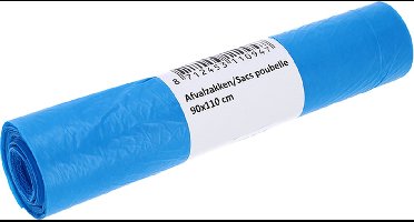 Afvalzak cleaninq 90x110cm t25 160l blauw | 15 stuks
