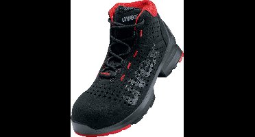 Uvex 1 Stiefel S1 85477 Schwarz, Rot (85477)-35 (Weite 10)