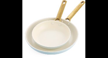 Greenpan Padova Reserve Light blue 2-delige koekenpannenset - 20cm en 26cm - PFAS-vrij