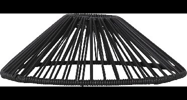 Star Trading lampenkap Vide, rotan, zwart, E27, buiten, ? 25 cm