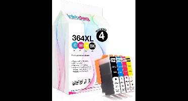 Inktdag inktcartridge voor hp 364 xl, hp 364xl inktcartridges , hp 364 inktcartridges van 4 stuks voor HP Photosmart 5510 ,5514, 5515 ,5520 ,5522 ,5524 ,5525 ,6510 ,6520 ,6525 ,7510, 7520 ,B109n , B110 ,B209a ,B210, B8550 ,C5380 ,C6380 ,D5460
