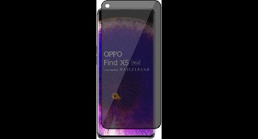 Privacy Screenprotector geschikt voor Oppo Find X5 - Volledig Dekkend Glas Screen Protector