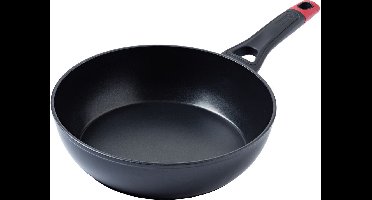 Pyrex - Optima Koekenpan Ø 28 cm - Zwart - Rood - Aluminium