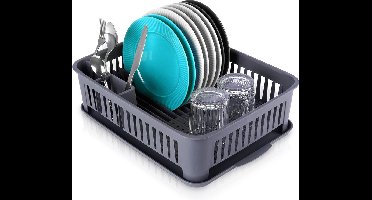 Afdruiprek Grijs 43,5x32x12 cm - Afwasrek