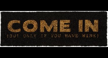 Present Time - Deurmat Come In - Gold & Zwart - 75x25x1,5