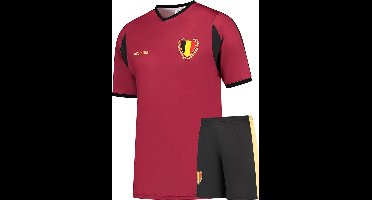 Belgie Voetbaltenue Thuis 2024-2026 - Voetbal Tenue Kinderen - Shirt en Broekje - Jongens en Meisjes - Volwassenen - Heren en Dames - Maat L
