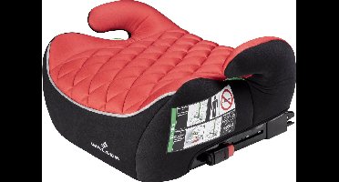 Walser Kinderzitje Andy ISOFIX - Premium zitverhoger auto ECE R 129 gekeurd - kinderzitje zwart/rood