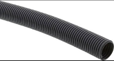 Wiska 10109182 BCAB-L-10-BK Beschermslang (ribbelslang) Zwart 10 mm 50 m