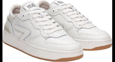 HUB Smash Lage sneakers - Leren Sneaker - Dames - Wit - Maat 40