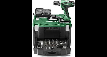 ACCU BOOR-SCHROEFMACHINE 18V - 53Nm - MV - 2x 18V 2.0Ah in HSC D MET 100-DELIGE ACCESSOIRESET