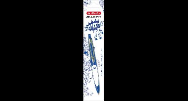 Herlitz my.pen, Clip, Intrekbare balpen met klembevestiging, Navulbaar, Blauw, 1 stuk(s)