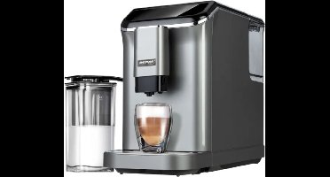 MPM - Koffiezetapparaat met Melkopschuimer - Koffiemachine / Espressomachine - 5 Soorten Koffie + Heet Water - 1,5L Waterreservoir - 1350W