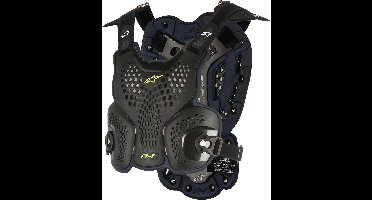 Alpinestars A-1 Roost Guard Moto Enduro Cross BMX Valbescherming - Zwart Grijs - M/L