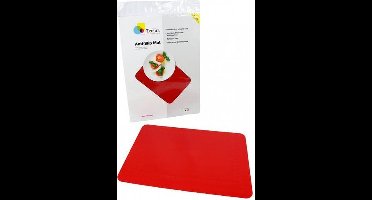 Anti-slip matten rechthoekig - L 45 x B 38 cm rood - Able2