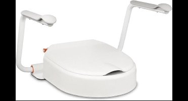 Hi Loo toiletverhoger vast met armleuning - hoogte 10 cm - Etac