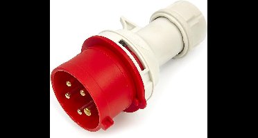 Cee Form stekker 400 Volt 16A, 5 Polig, 6h, IP44