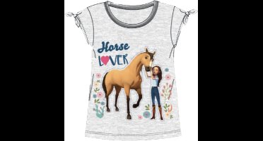 Spirit Riding Free t-shirt - lichtgrijs - maat 152 cm / 12 jaar
