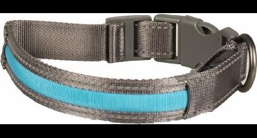 Duvo+ Metal halsband Blauw 45-63 cm/25 mm