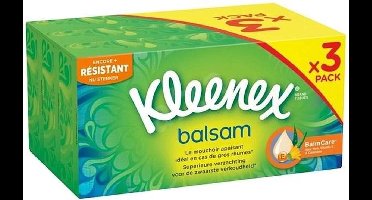 Kleenex Zakdoekjes Doos Balsam 3 lagen - 3 x 72 stuks