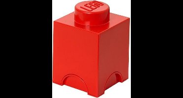 Lego - Opbergbox Brick 1 Vierkant - Polypropyleen - Rood
