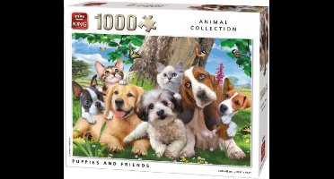 King legpuzzel - Puppies and friends - 1000 stukjes