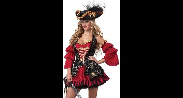 Vegaoo - Deluxe sexy piraten outfit voor vrouwen