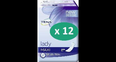 Tena Lady Maxi - Karton met 144 incontinentie inlegkruisjes