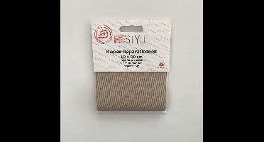 Reparatiedoek Strijkbaar - Beige - 10 x 40 cm