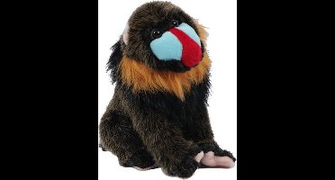 PIA Soft Toys - Pluche Knuffeldier Mandrill - zittend - 32 cm