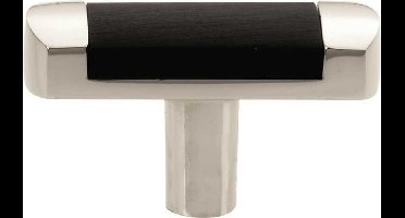 Meubelknop Dual glans nikkel