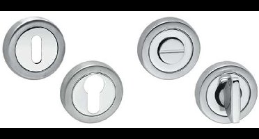 WC garnituurituur rond rvs mat/glans WC 8mm