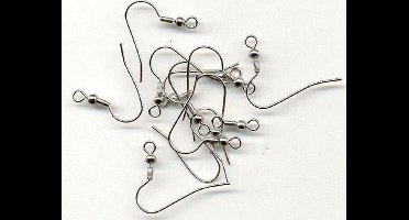 Oorhaakjes zilver 12 stuks