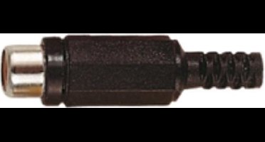 Tulp (v) audio/video connector - plastic / zwart