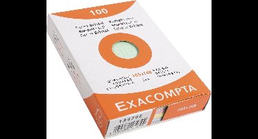 2x etui 100 steekkaarten in folie - bristol geruit 5x5 105x148mm, Geassorteerd