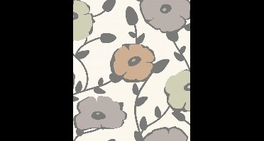 Oslo | Scandinavische bloemen | vliesbehang 0,53x10m